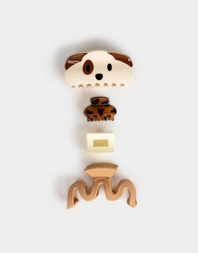 Broches Sets Animalito Set De Broches - Combinacion Tricolor