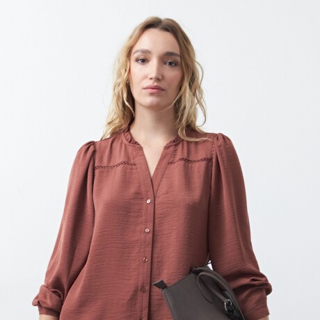 CAMISA AILANI Ladrillo