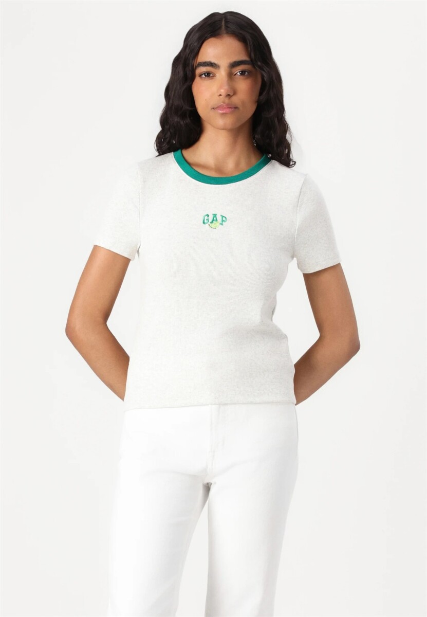 Remera Rib Mujer - Baize Green 421 