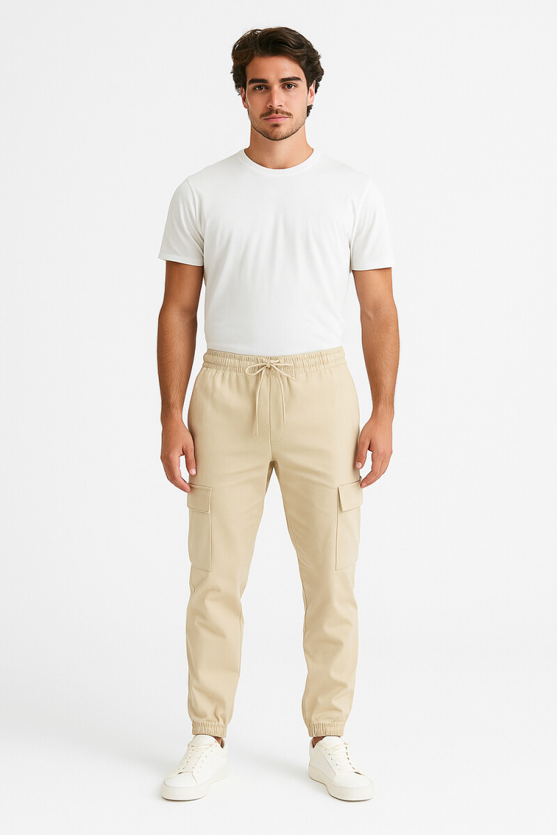 Pantalon Lastic - Beige 
