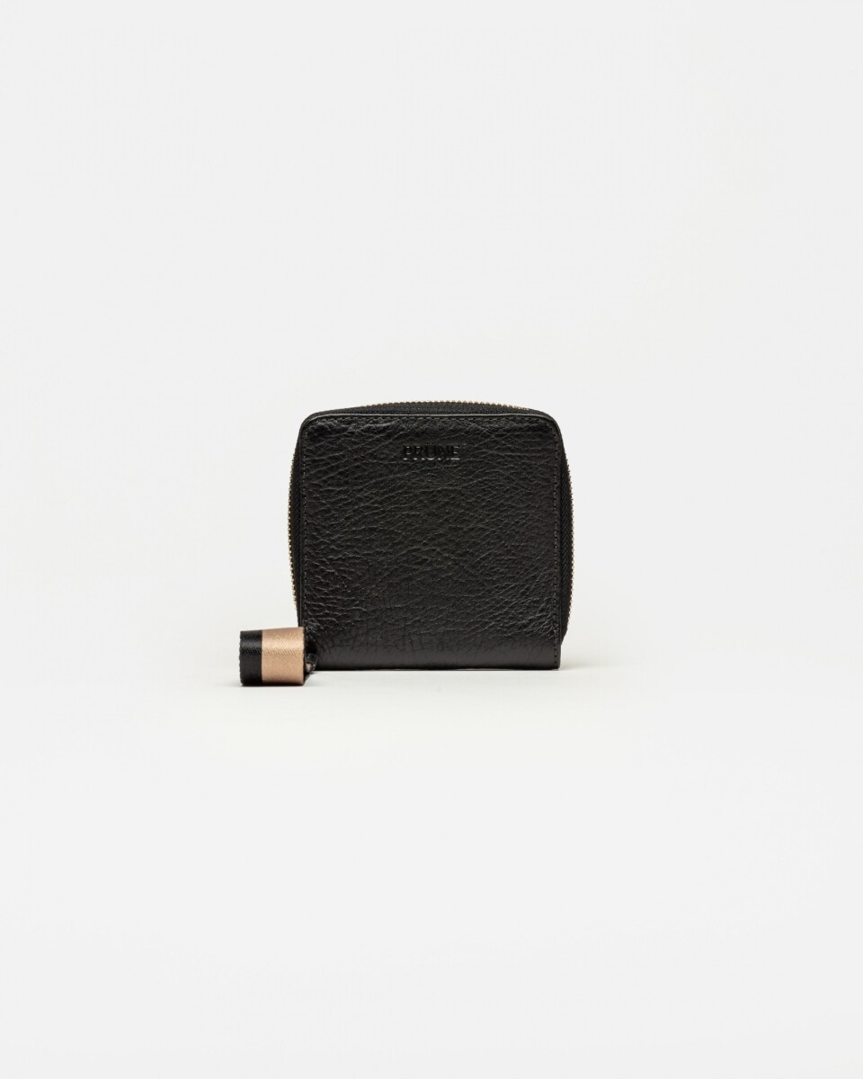 Billetera Paz en cuero graneado - Negro 