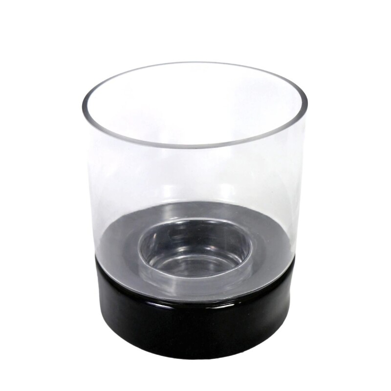 PORTA VELA DE VIDRIO C/BASE 18X20CM Unica