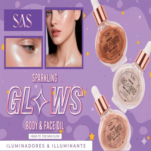 SAS Iluminador para rostro y cuerpo Dorado