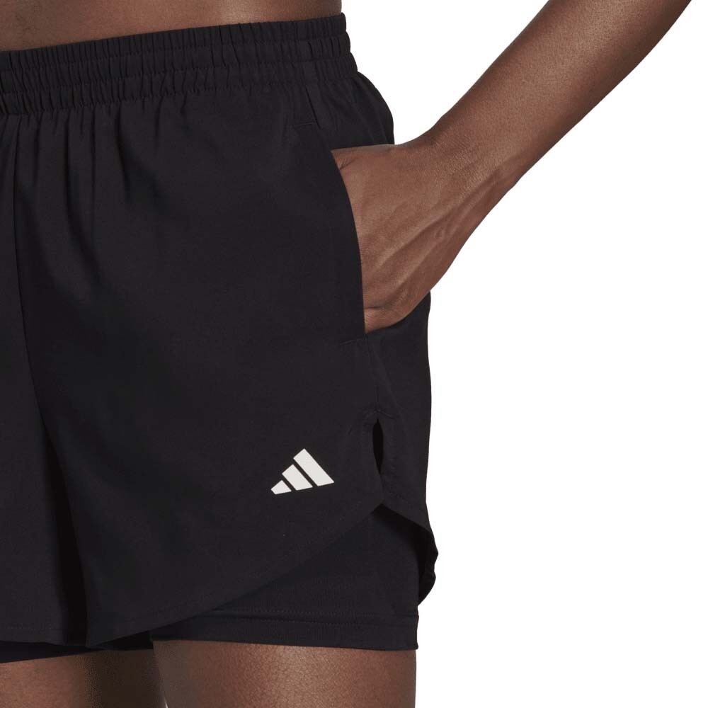 Short Training W Min 2In1 Sho Mujer Black/white