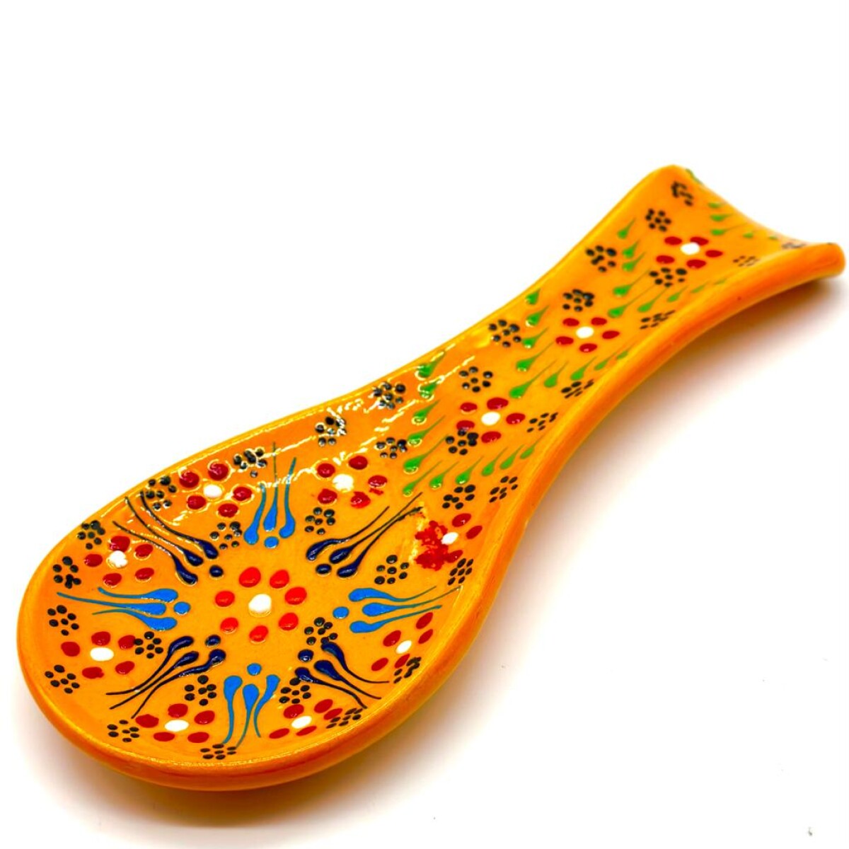 Posa cucharon de cerámica - Naranja 