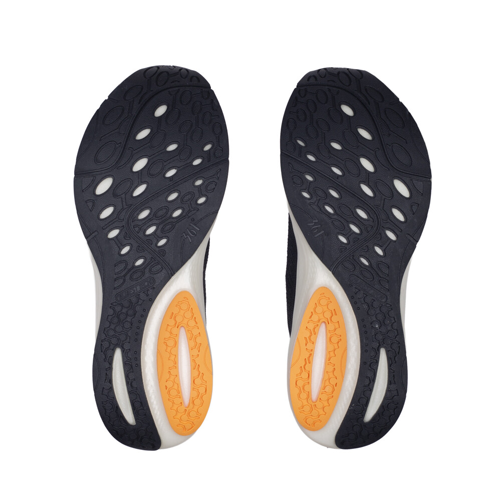 Zapatillas Running Quickfoam Infinity 4.0 Hombre Obsidian Black/papaya Milkshake