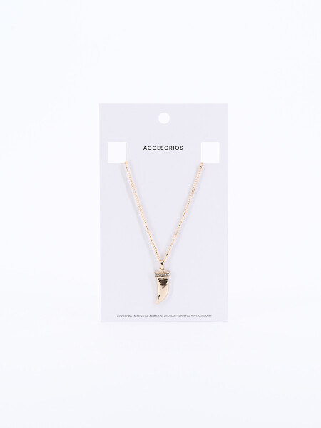 CADENA COLMILLO DORADO