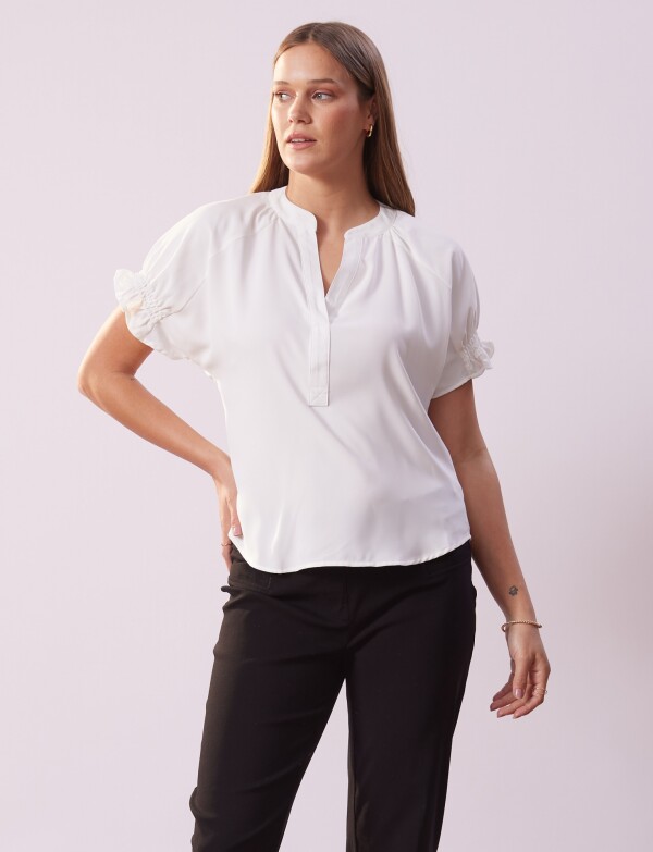 Blusa Frunce Espalda CRUDO
