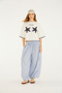 PANTALON RELAXED Celeste