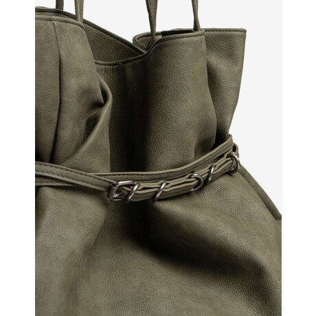 Cartera Formato Saca Chocolate Verde Oliva