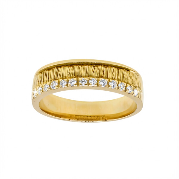 Anillo nido de luz en oro amarillo 18k con brillantes Anillo nido de luz en oro amarillo 18k con brillantes