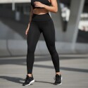 Calza Larga Tiro Alto de Lycra Modelo Básico NEGRO