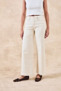 Jean Wide Leg Crudo Crudo