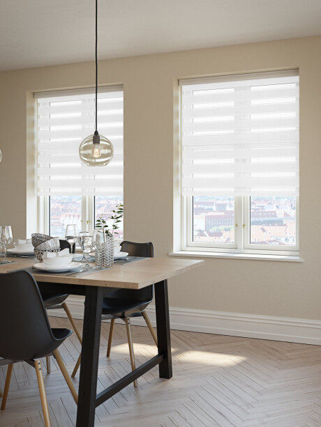 Cortina enrollable doble ALSTEN 160x250cm blanco Cortina enrollable doble ALSTEN 160x250cm blanco