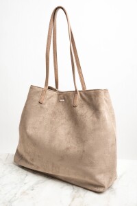 Travel Bag Gamuza Vegana Mocha