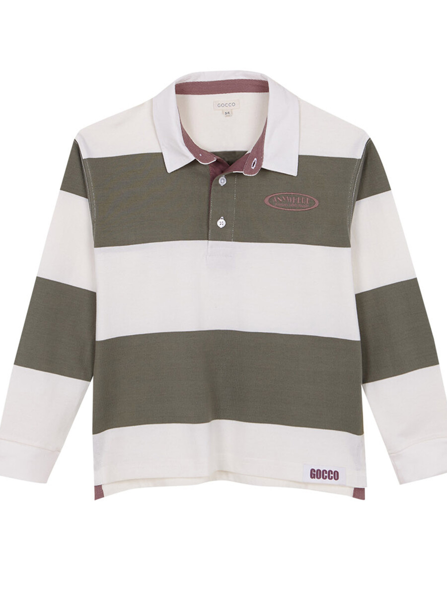 Polo De Rayas Verdoso