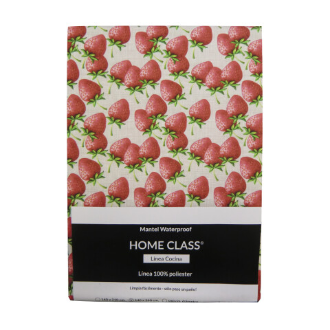 Mantel Waterproof Home Class 140 x 210 cm 3672 FRUTILLAS