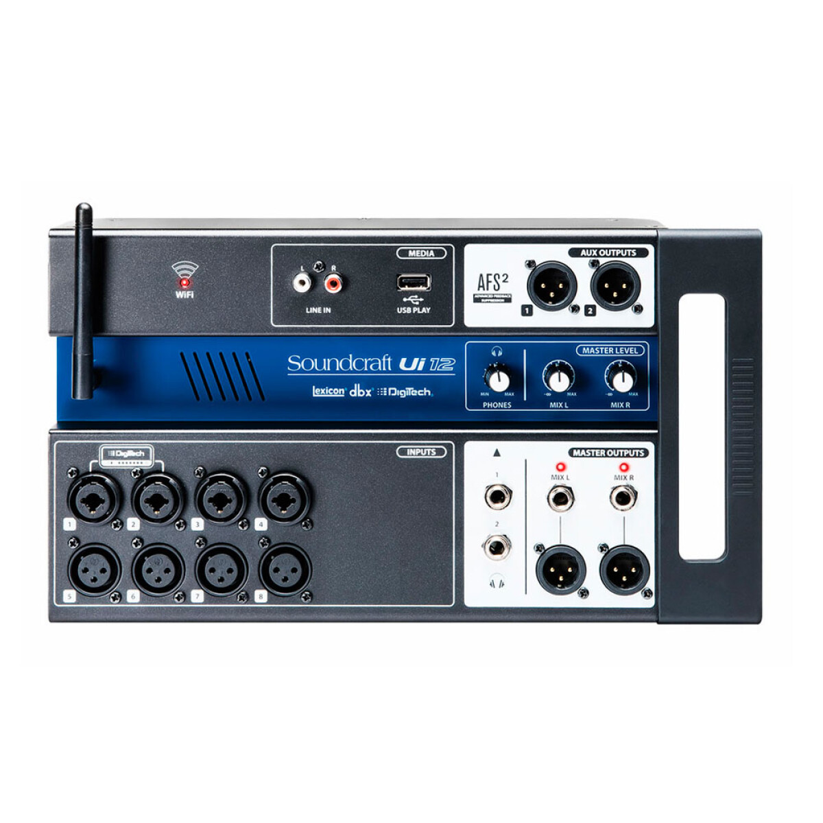 CONSOLA DIGITAL SOUNDCRAFT UI12 WIFI ETHERNET 