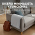 Manta Polar 1 Plaza 180x130Cm Polyester Suave Compacta Color Gris Claro
