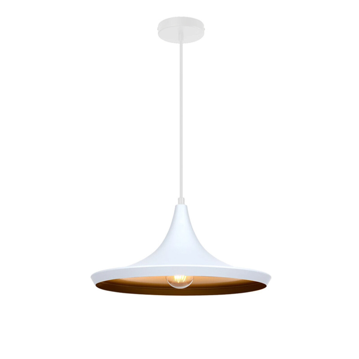 Luminaria Colgante Geisha 3 Blanca ø 36 cm 
