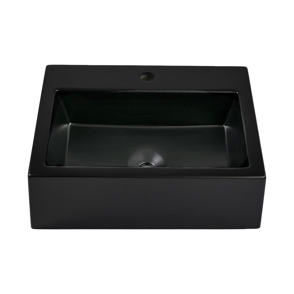 BACHA DE APOYO MODELO QUADRA NEGRO MATE Bacha De Apoyo Modelo Quadra Negro Mate