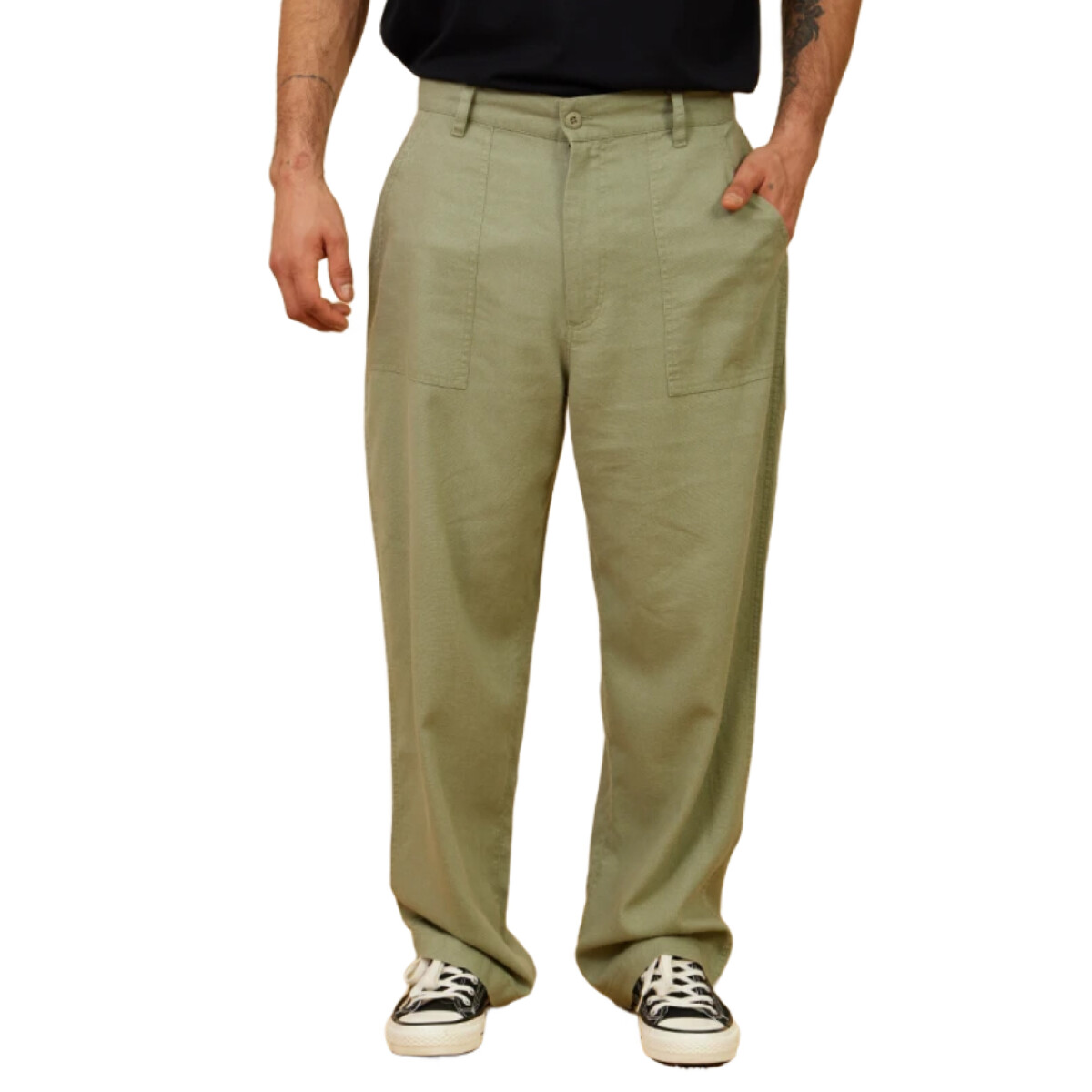 Pantalon Rusty Catton - Verde 