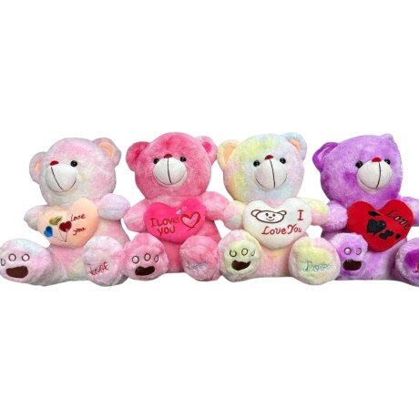 Peluche Ositos Pastel con Corazón Love You Tamaño 25CM 001