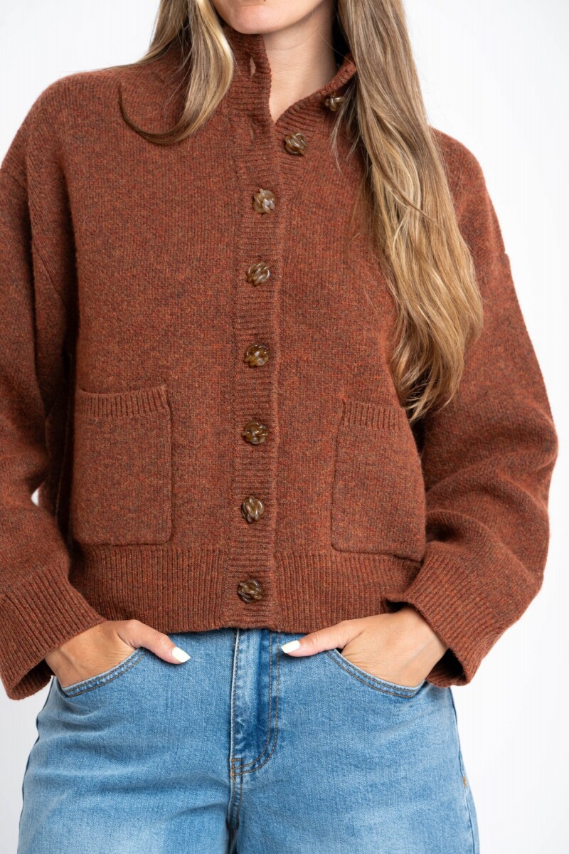 Cardigan Lana Chocolate