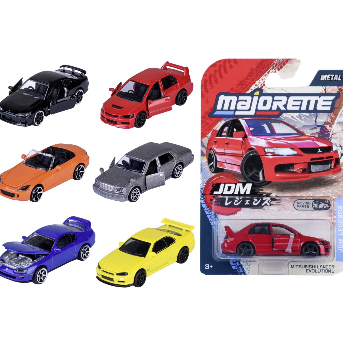 Majorette JDM Legends Premium Cars, 6 modelos surtidos 