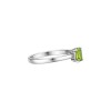 Anillo Cuadrado-Plata rodinada-Piedra Peridoto-AN2023 conpiedra