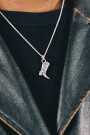 Boot Necklace Plata