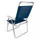 Set X 2 Sillas Master Plus Aluminio AZUL OSCURO