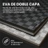 Piso Tatami Goma Eva Encastrable 1x1m 2cm Yoga Pesa Mancuer NEGRO GRIS