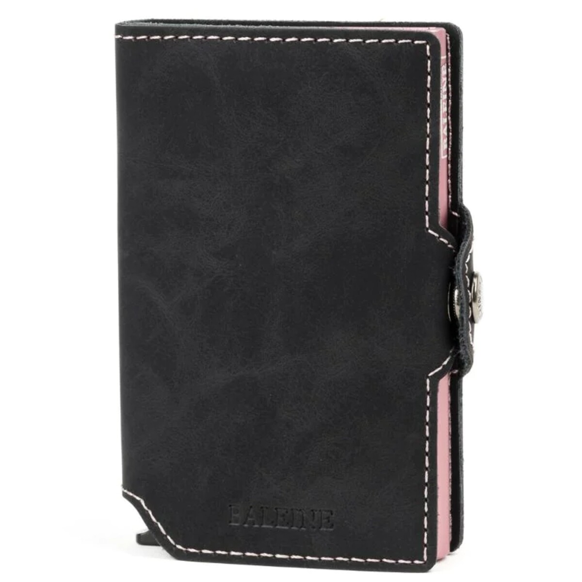 Billetera Baleine Kansas en Aluminio y Cuero con Protección RFID - Dark Pink 