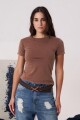 REMERA SLIM Marron