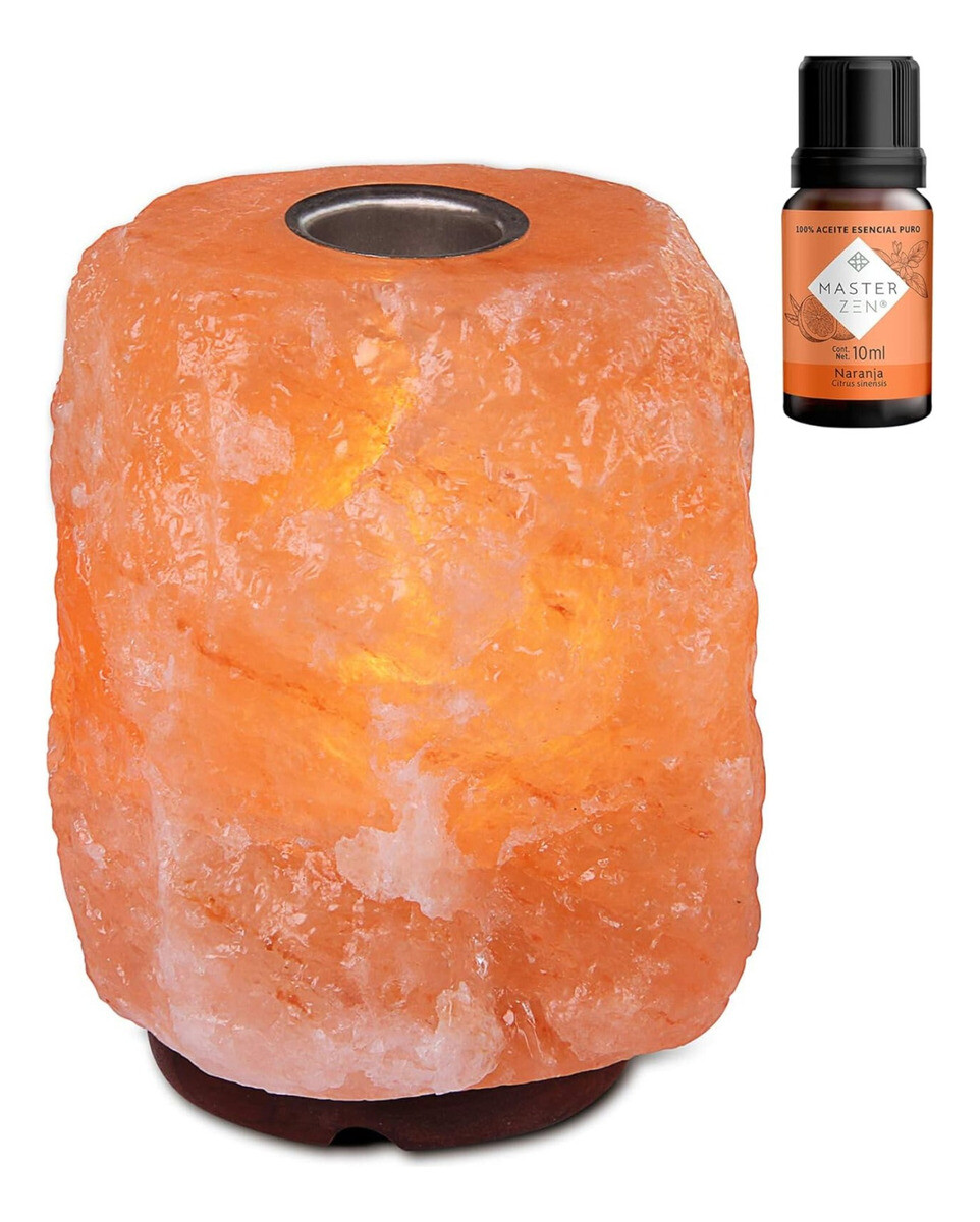 Lámparas De Sal Del Himalaya Aroma Escencia De Regalo. - Naranja 