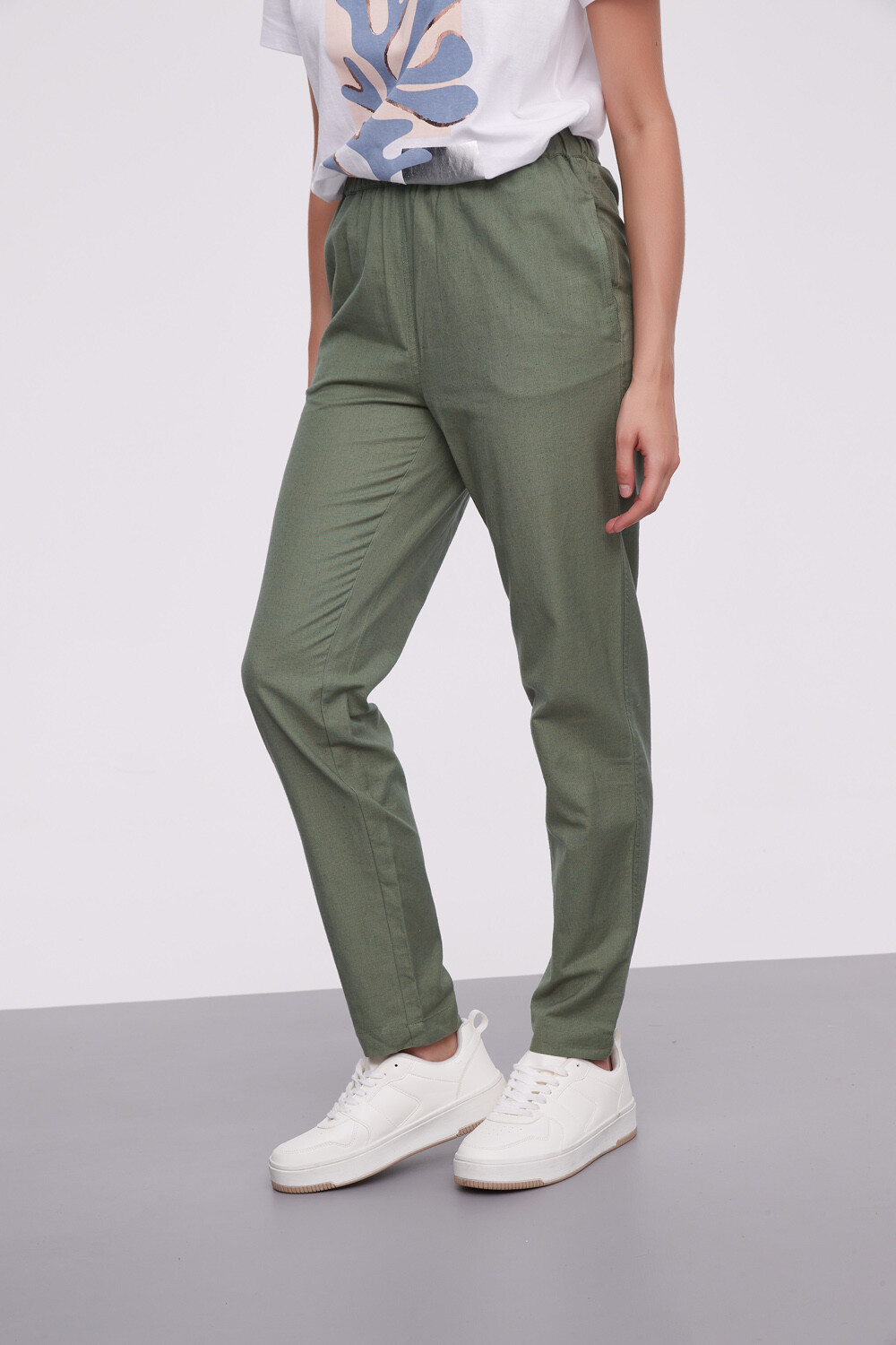 Pantalon Basilia Verde Seco