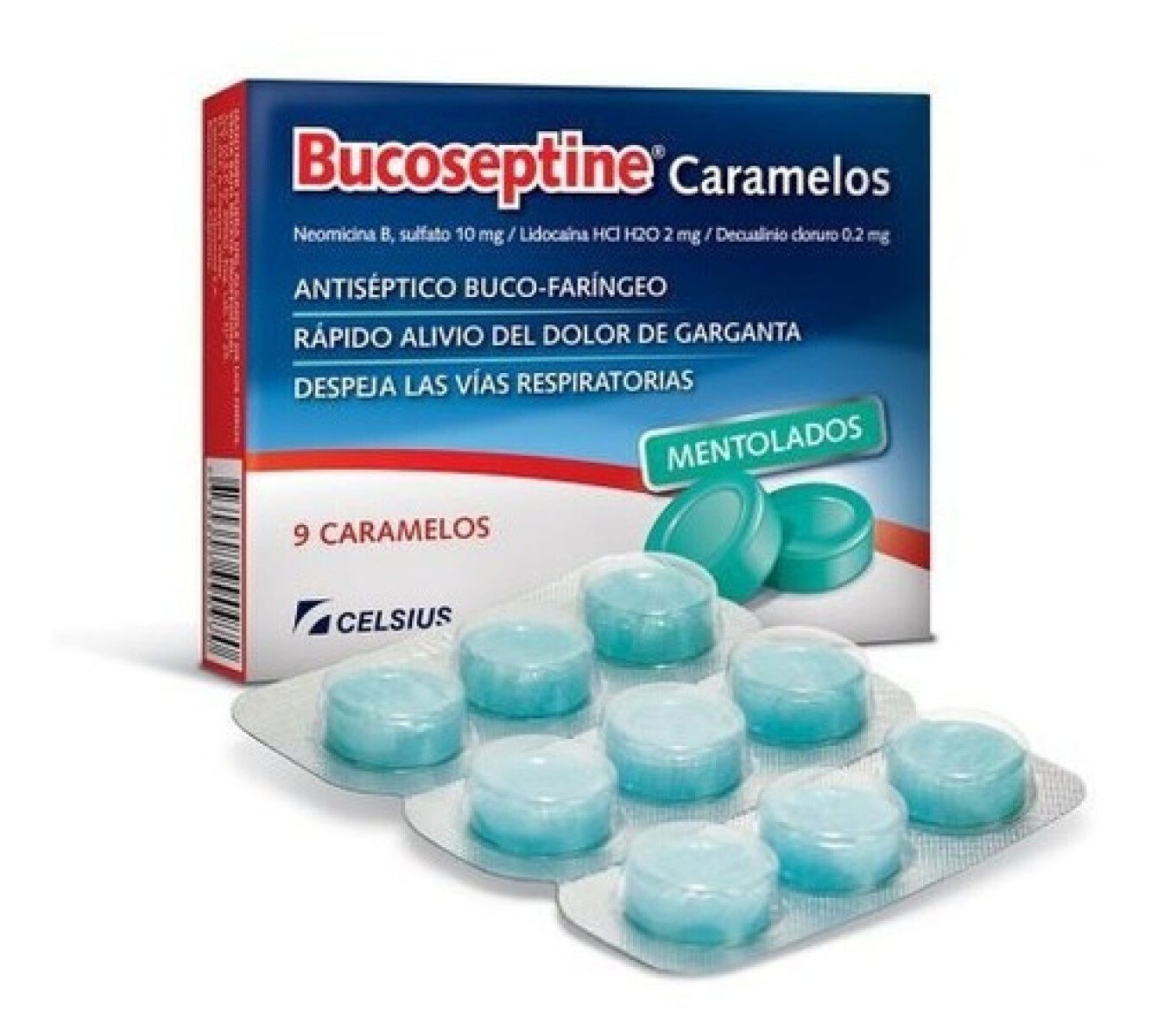Bucoseptine por 9 Caramelos 