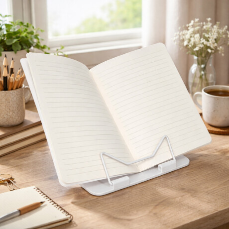 Soporte para libros o tablet 24x16cm Blanco