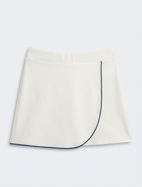 POLLERA PANTALÓN INFANTIL BLANCO