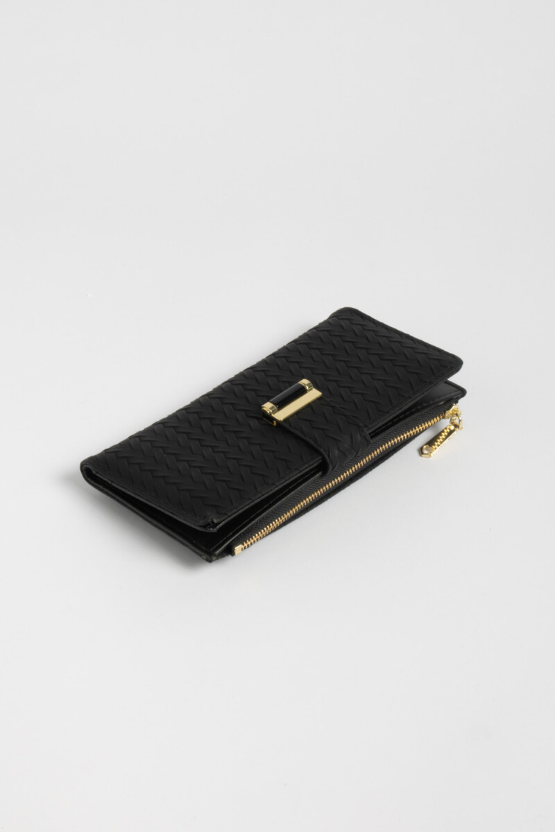 Billetera trenza - Negra 