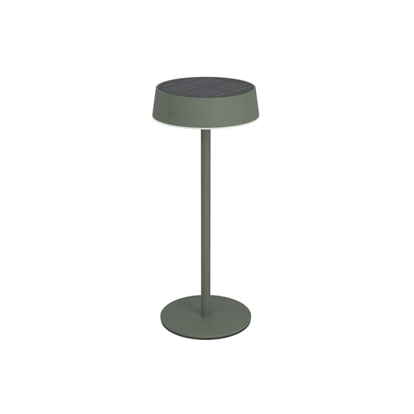 Lámpara de mesa verde solar-USB 3W 3 tonalidades EG3686