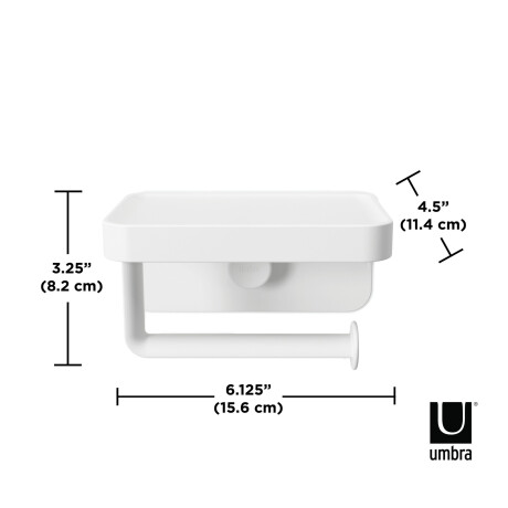 PORTAROLLO BAÑO BLANCO POLIPROPILENO UMBRA 1014159