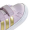 Championes de Niños Adidas Grand Court Elsa Preescolar Lila - Dorado