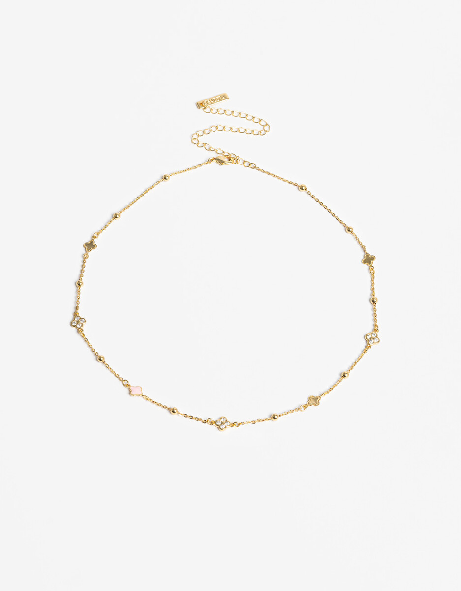 Collar Con Dijes De Cubic Zirconia 