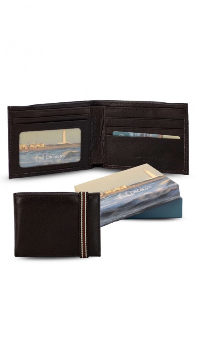 Billetera Cuero Troya - Chocolate 