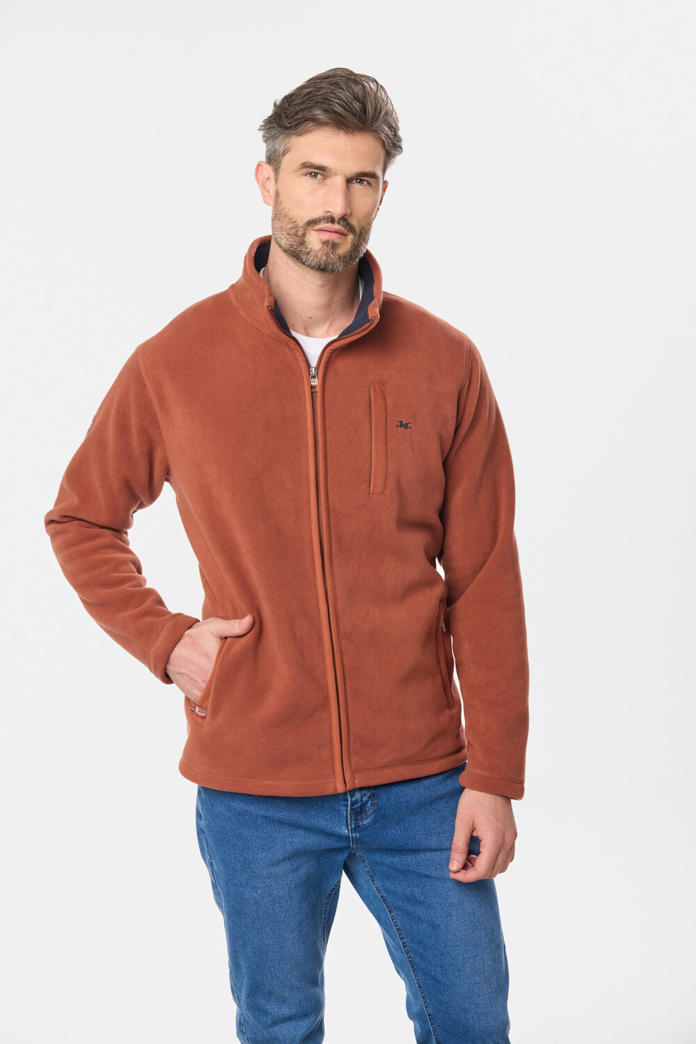 CAMPERA POLAR DE ABRIGO Terracota