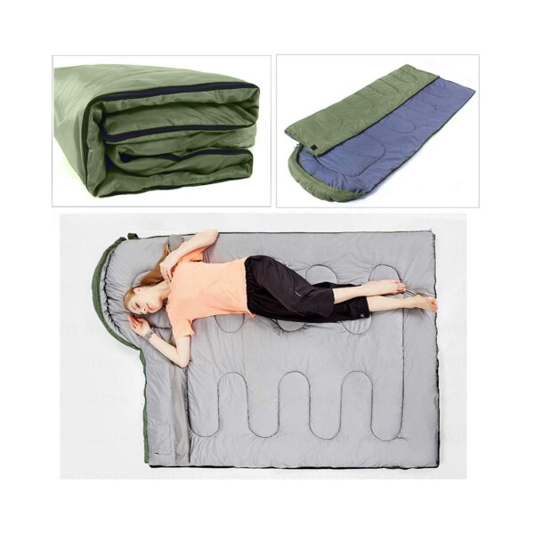 Sobre Saco Bolsa Dormir 2 M Capucha Aislante Camping Caza IMBACK Color Verde Sobre Saco Bolsa Dormir 2 M Capucha Aislante Camping Caza IMBACK Color Verde