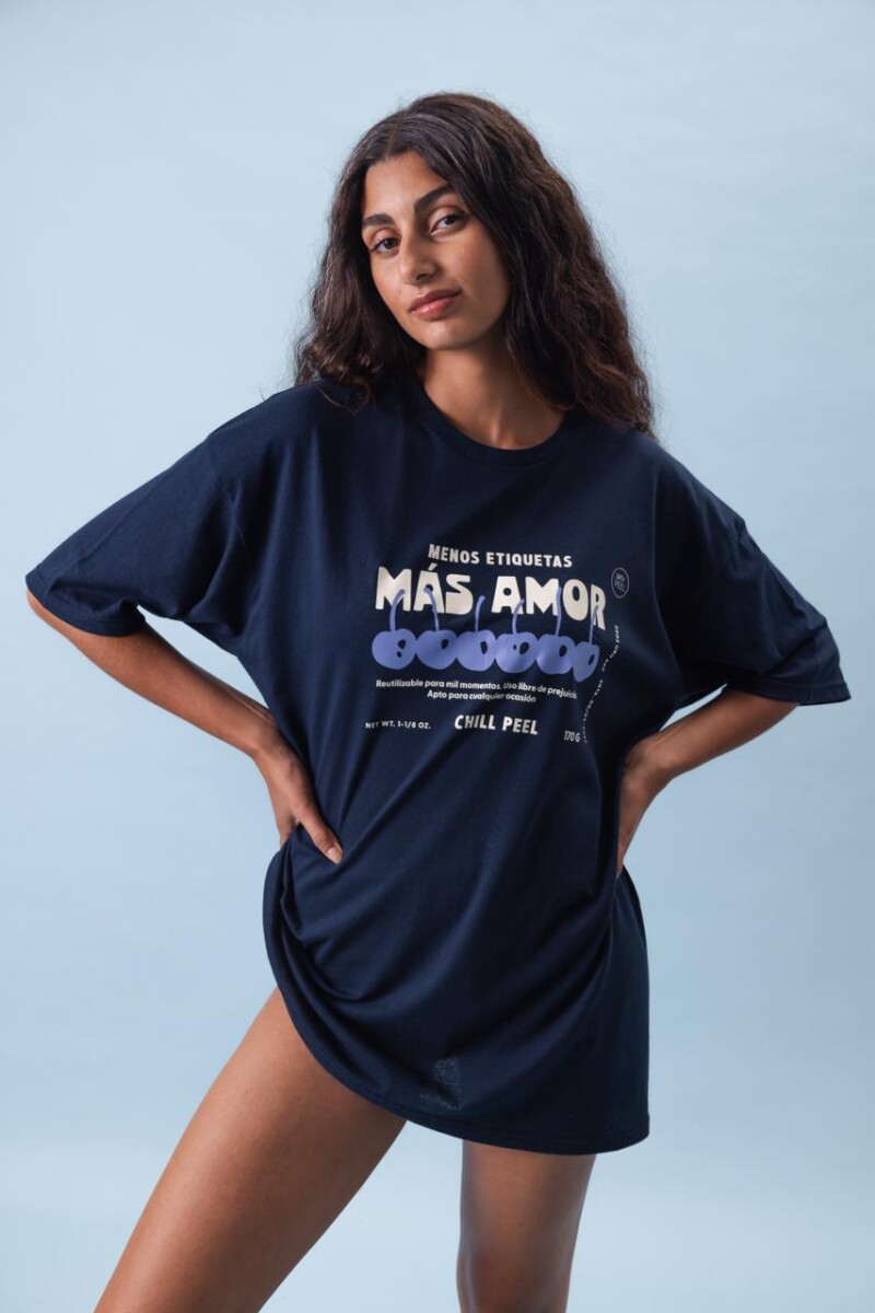 Remera Más Amor Azul