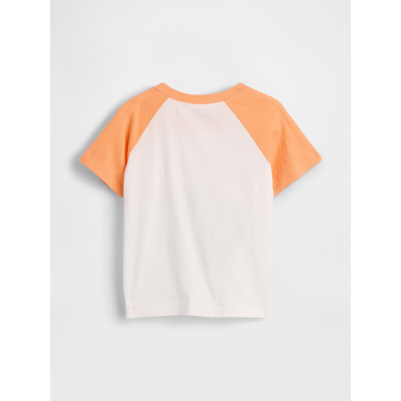 V-FRCH SS LOGO GRPH RAGLAN T ICY ORANGE V2